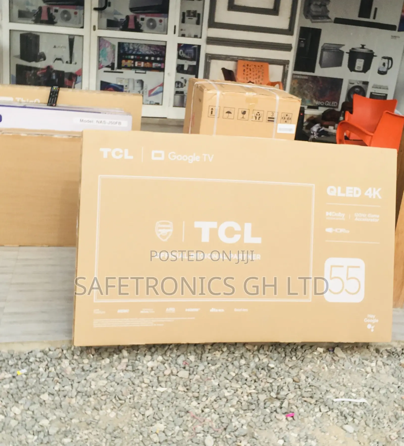 Electric Black 55 Inches Glossy Qled HDR TCL C635 Tv