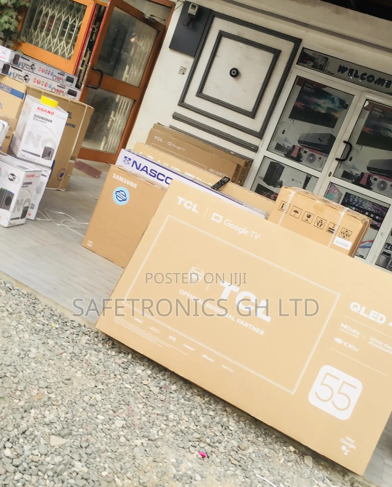 Electric Black 55 Inches Glossy Qled HDR TCL C635 Tv