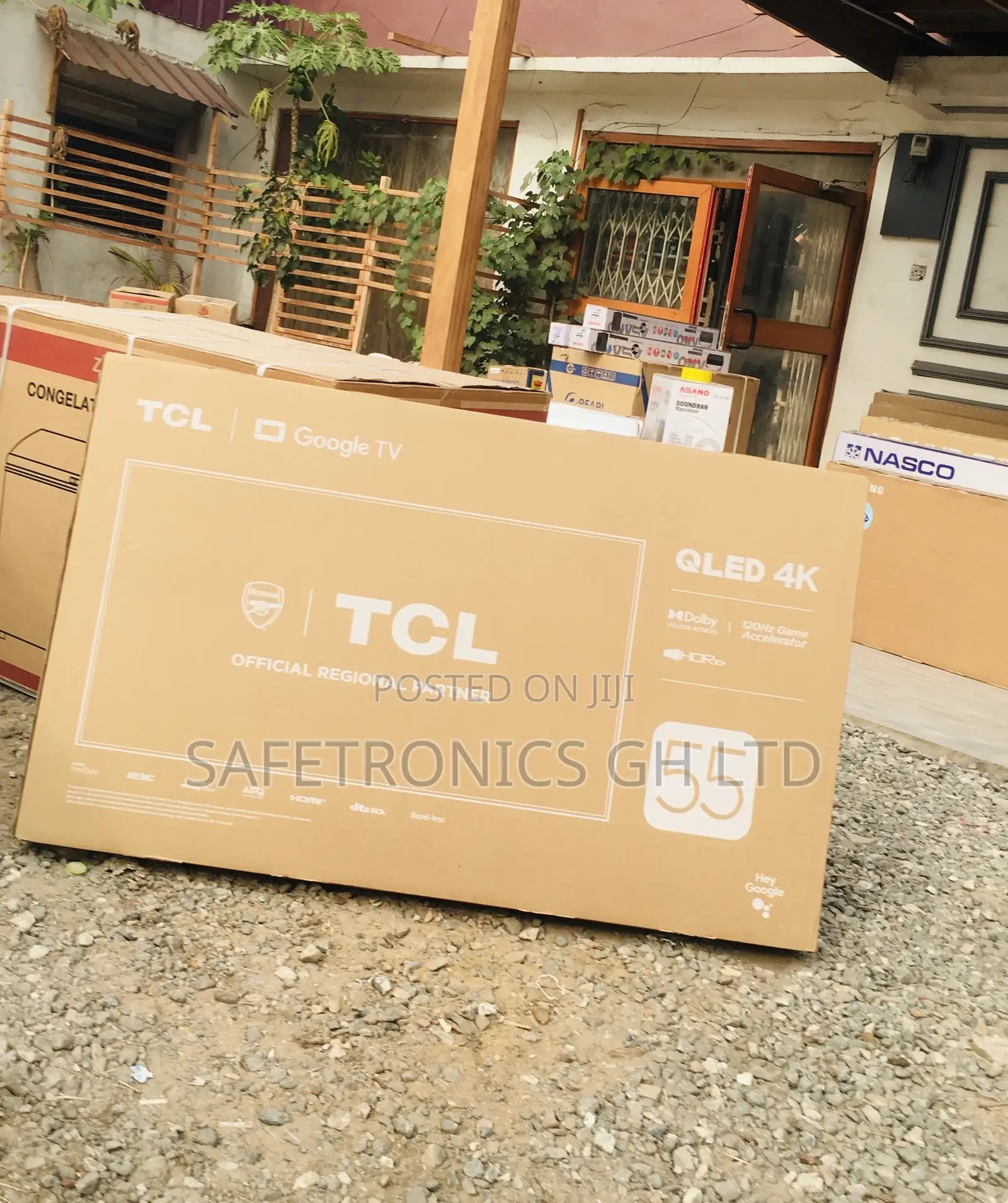 Electric Glossy UHD HDR TCL 55 Inches Qled Black C635 Tv