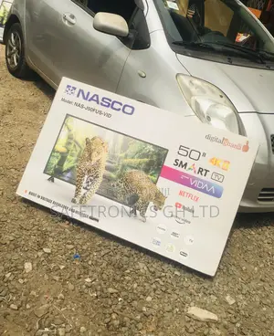 Smart Black Electric 50 Inches Glossy LED Nasco Tv