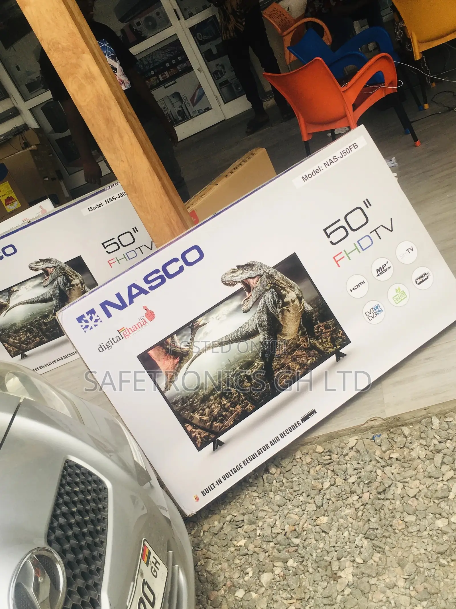Digital Full HD Nasco Black Glossy 50 Inches LED Electric Tv