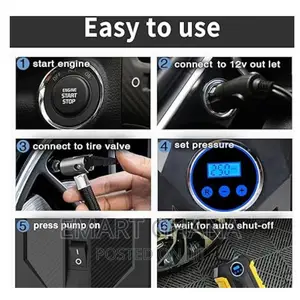 Digital Air Compressor for Car Auto Pump Portable Tire Infla