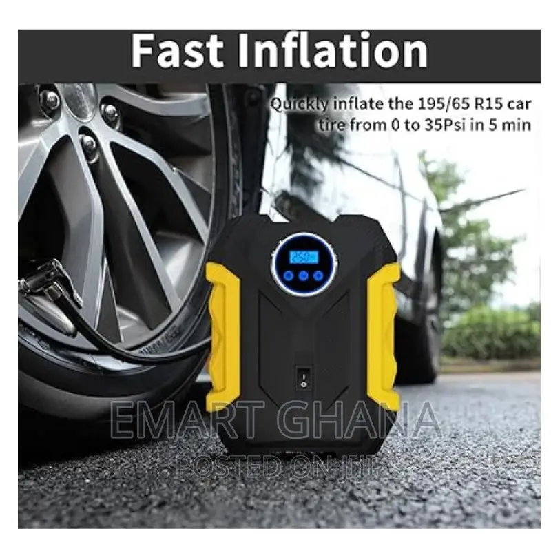 Digital Air Compressor for Car Auto Pump Portable Tire Infla