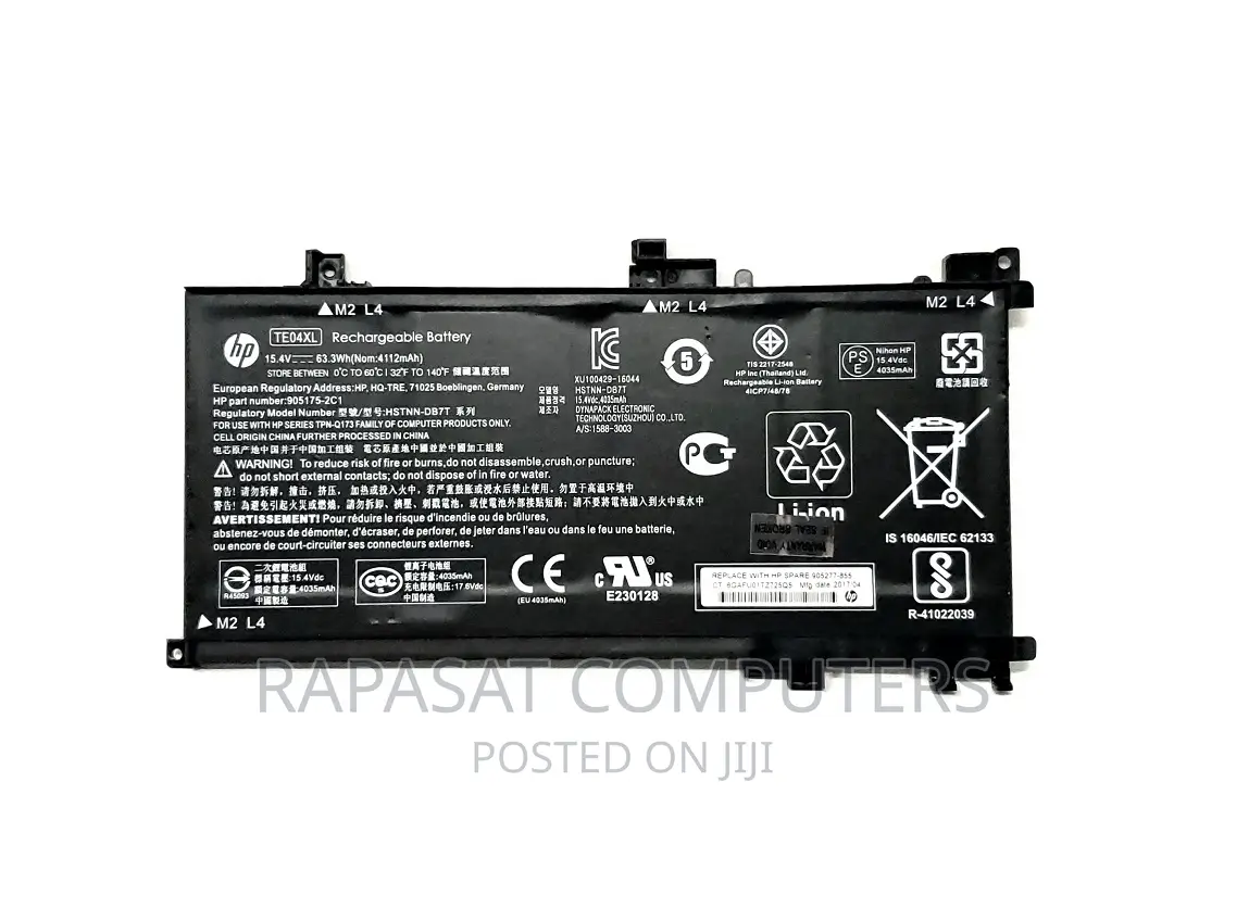 HP Te04xl Battery in Takoradi - Computer Accessories , Rapasat Ventures ...