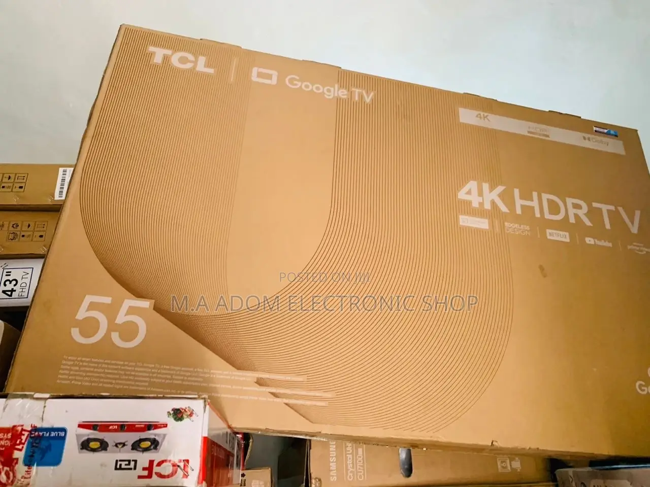 Sealed in Box TCL 55P735 55 Inch HDR Led Tv.