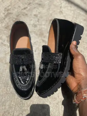 Black Ring-My-Bell Design Shoe