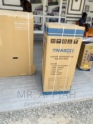 Fresh in Box Nasco Nas F2-13fl 2 Door Electric Fridge,Gray