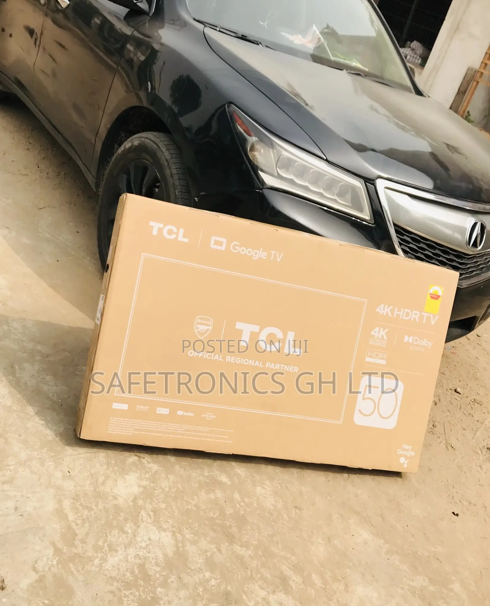 Glossy Black Electric LED TCL HDR 50 Inches P635 Tv