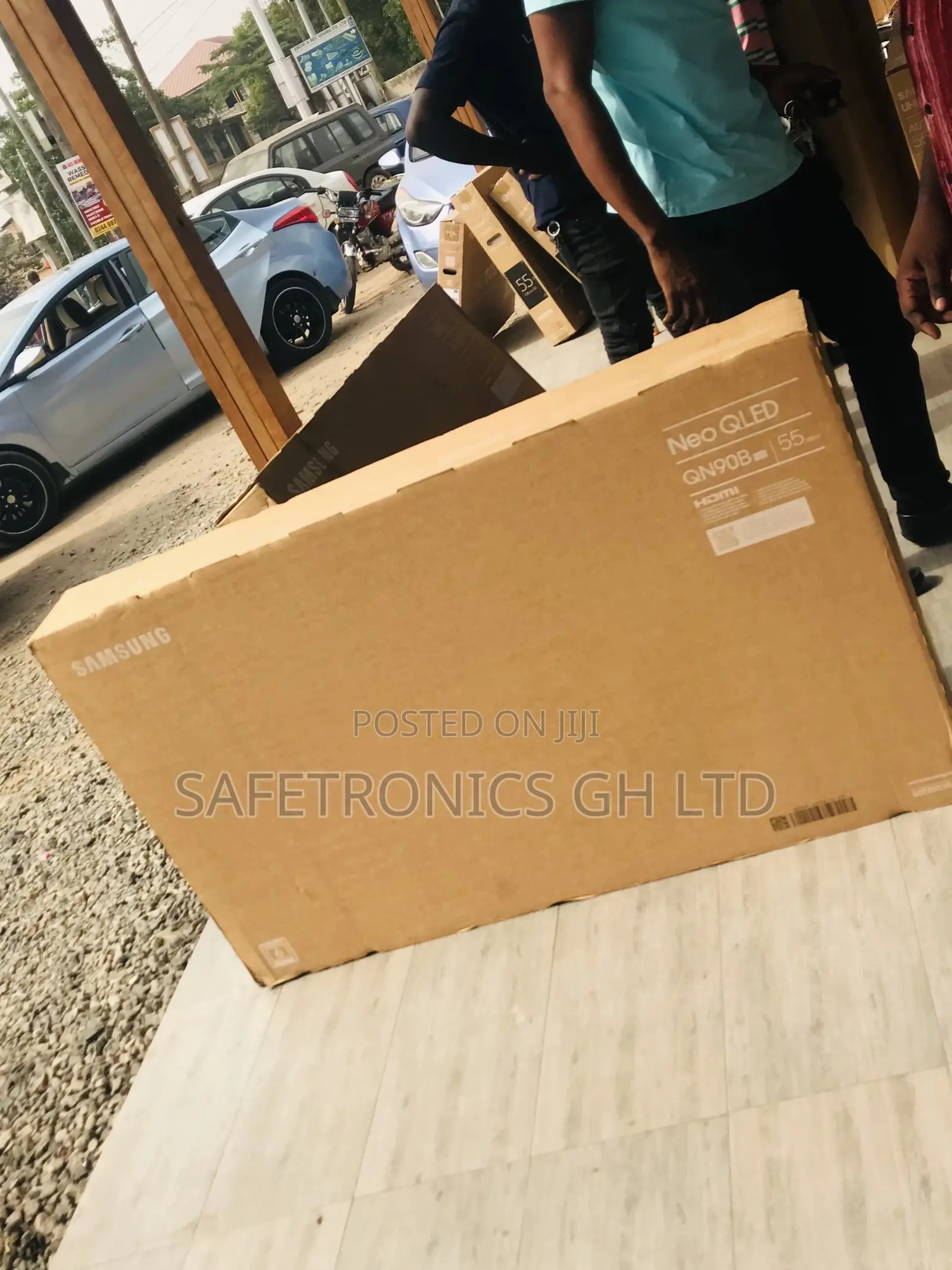 Electric Samsung Qled QN90B Glossy Black 55 Inches Electric