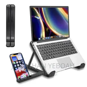 Laptop Stand With Phone Holder