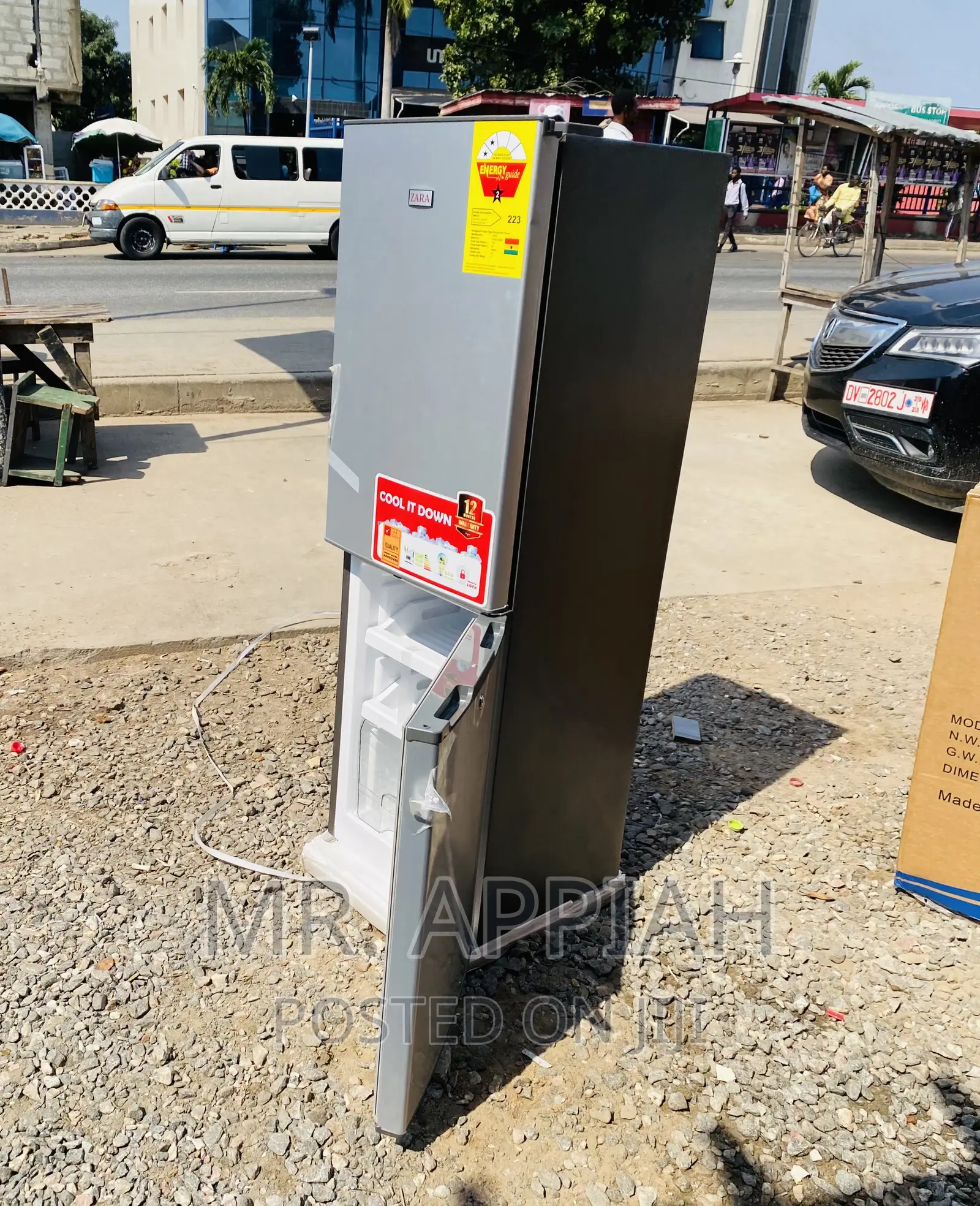 Latest,Affordable Durable Zara 240bf 2 Door Fridge,Gray.