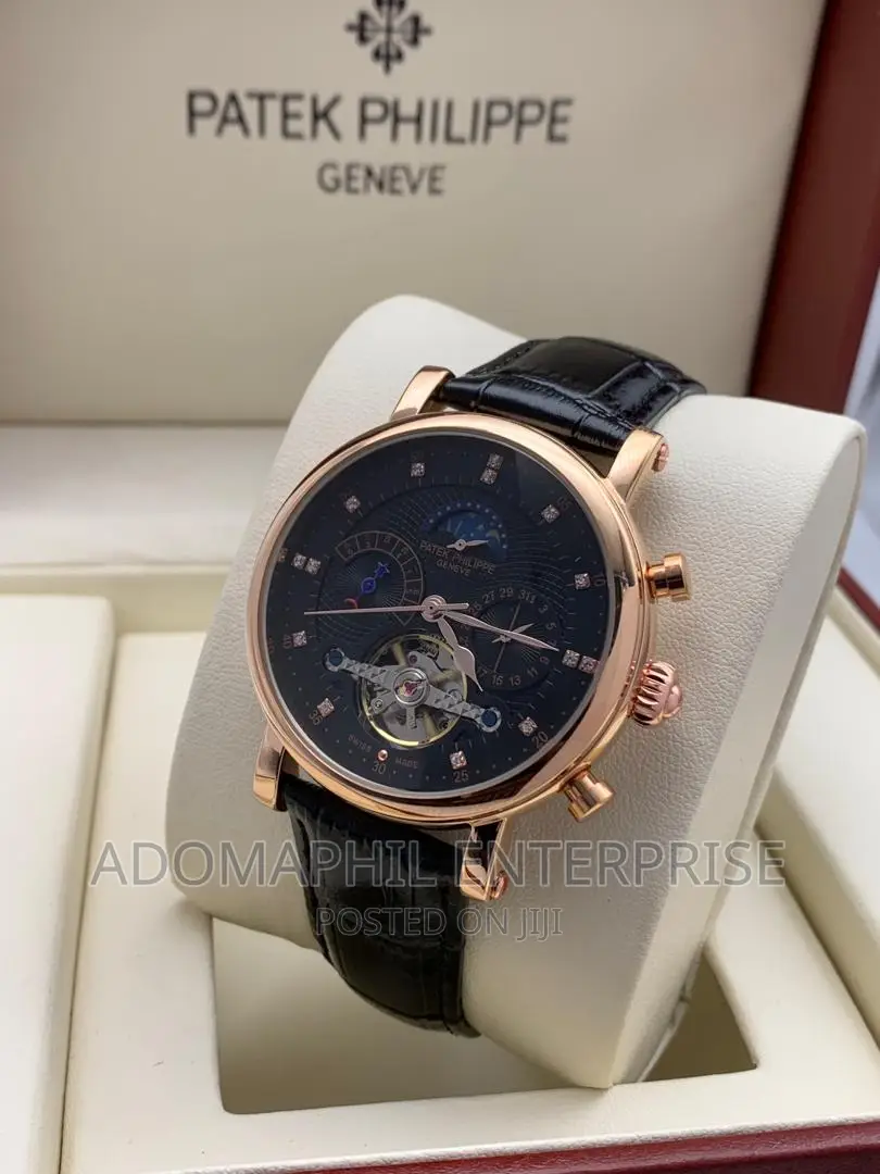 Authentic Anti-Fade Patek Philippe Swiss Made Leather Watch