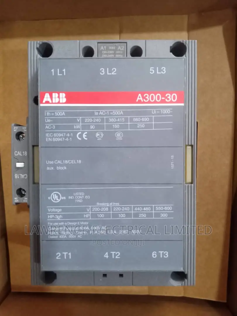 ABB Contactor 400amps 3pole