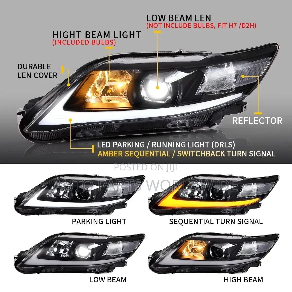 Toyota Camry Headlights 2009-2011 Upgrade