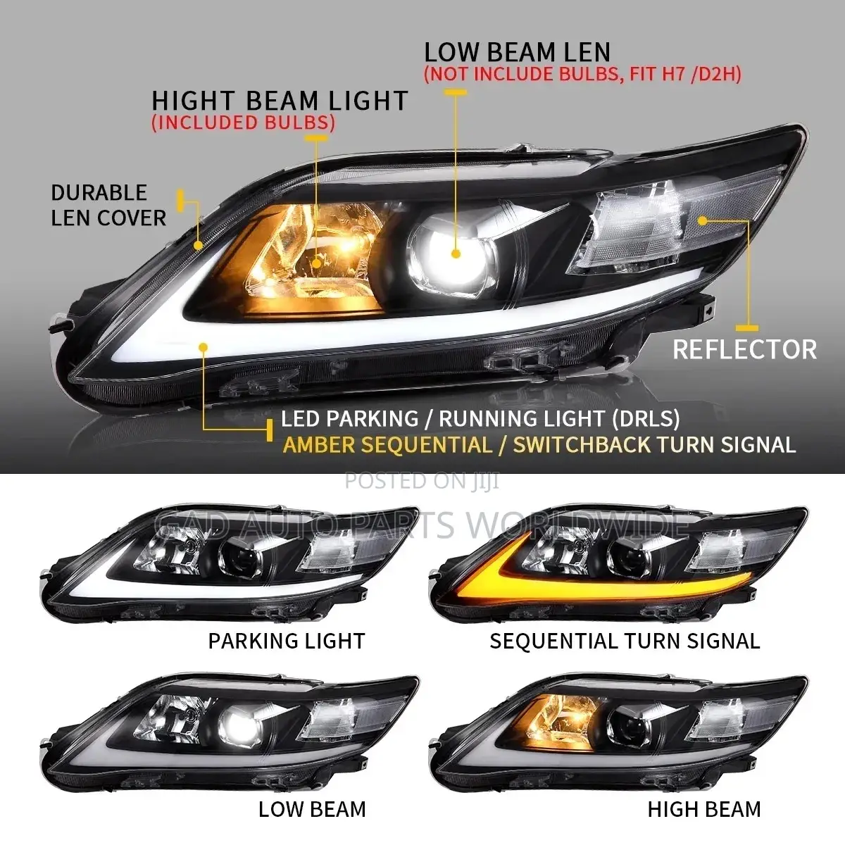 Toyota Camry Headlights 2009-2011 Upgrade