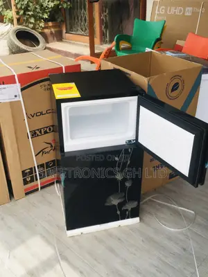 PF-10T Doubledoor Topfreezer Tabletop Pearl Black Glass