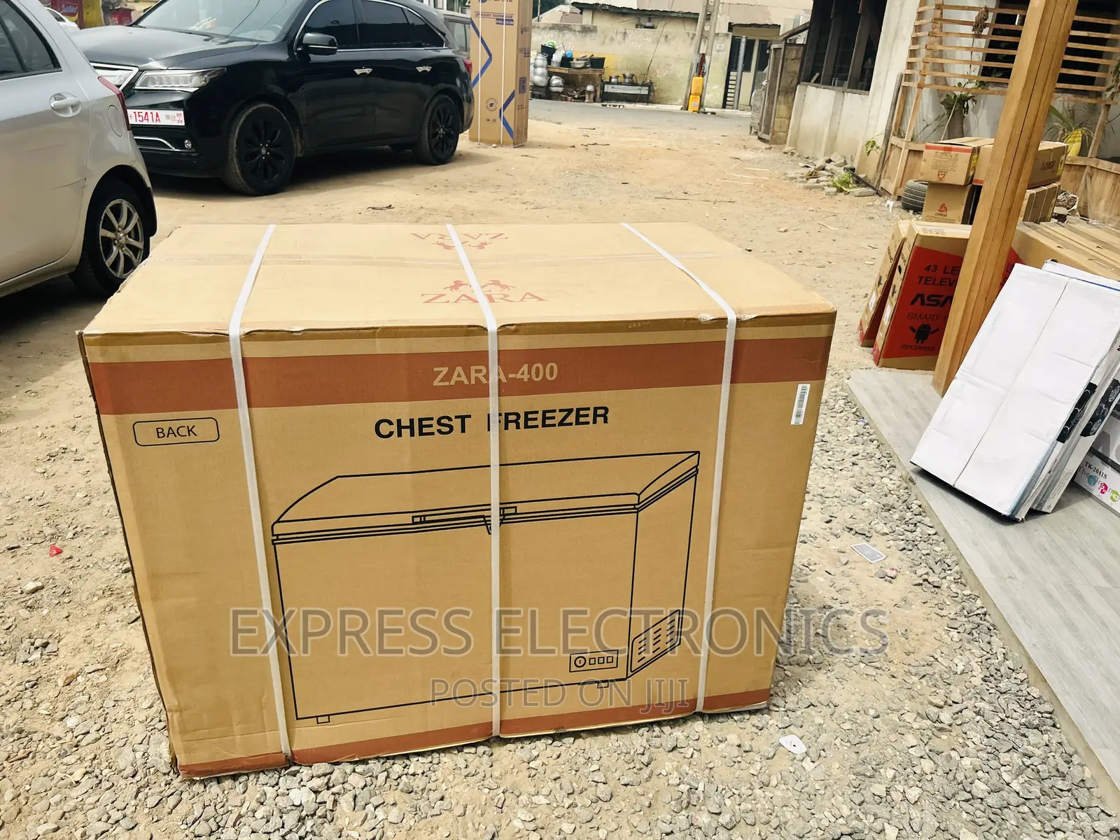 335L Chest Freezer Single Door 400s Grey Color