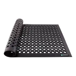 Rectangular Black Rubber Floor Mat