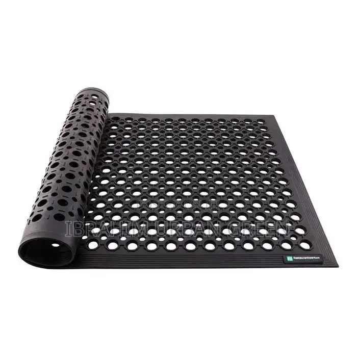 Rectangular Black Rubber Floor Mat