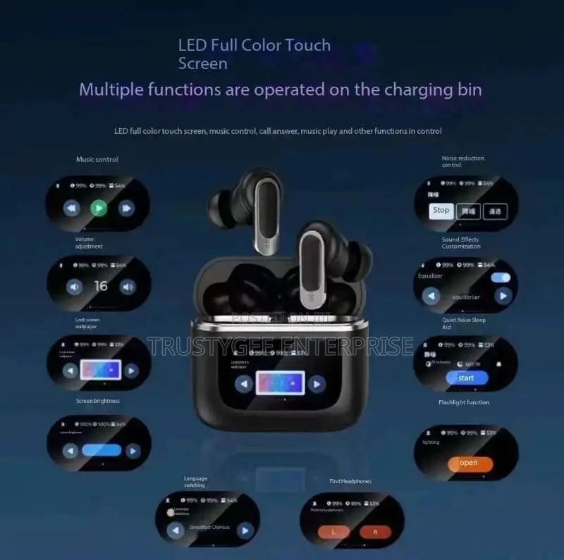Smart Screen Touch Wireless Earpiece