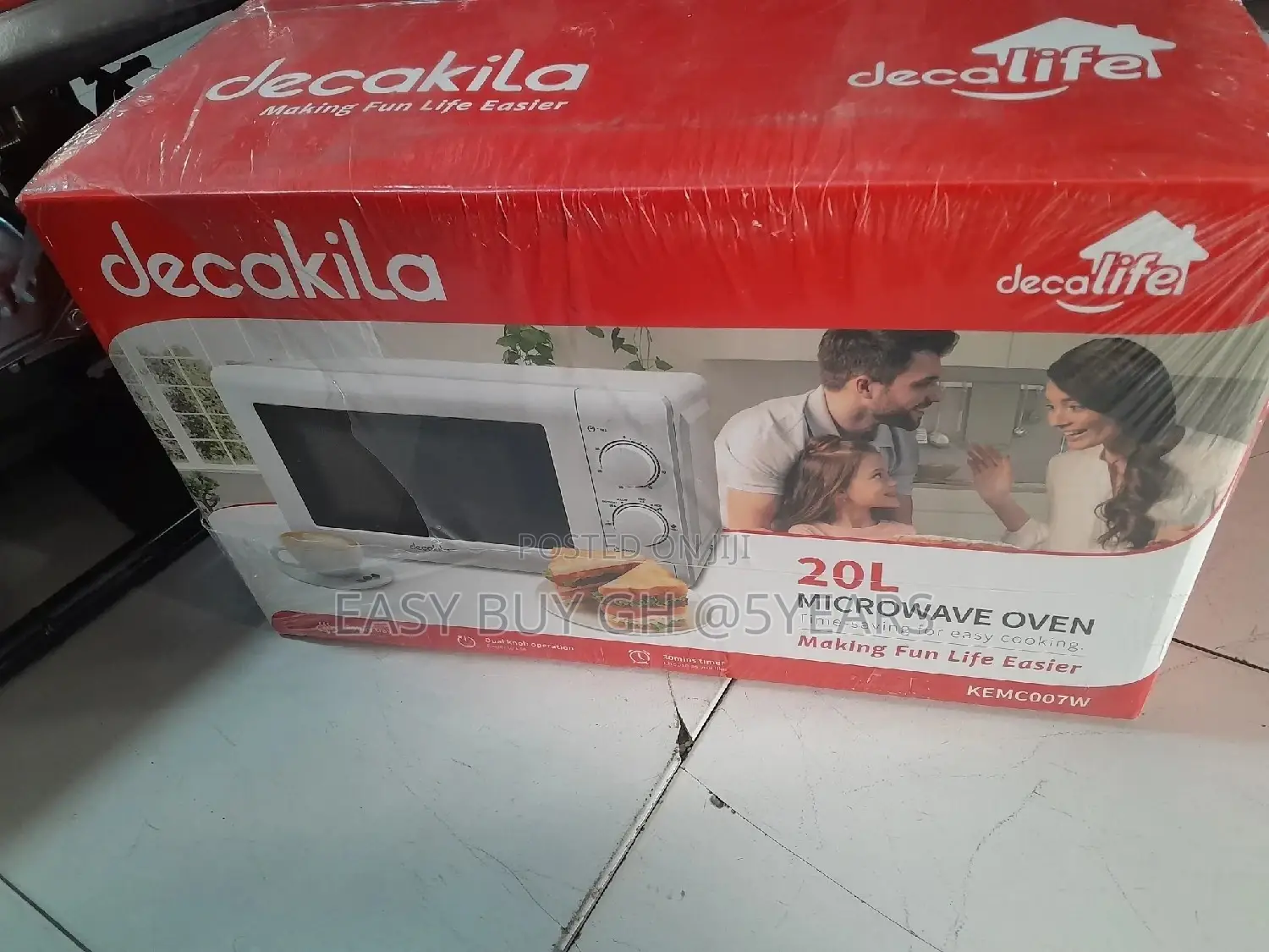 Original Brand New Modern 20L Microwave Oven Decakila