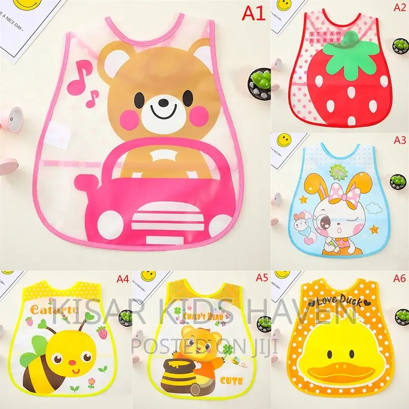 Kids Rubber Bibs 6 Months to 2 Years