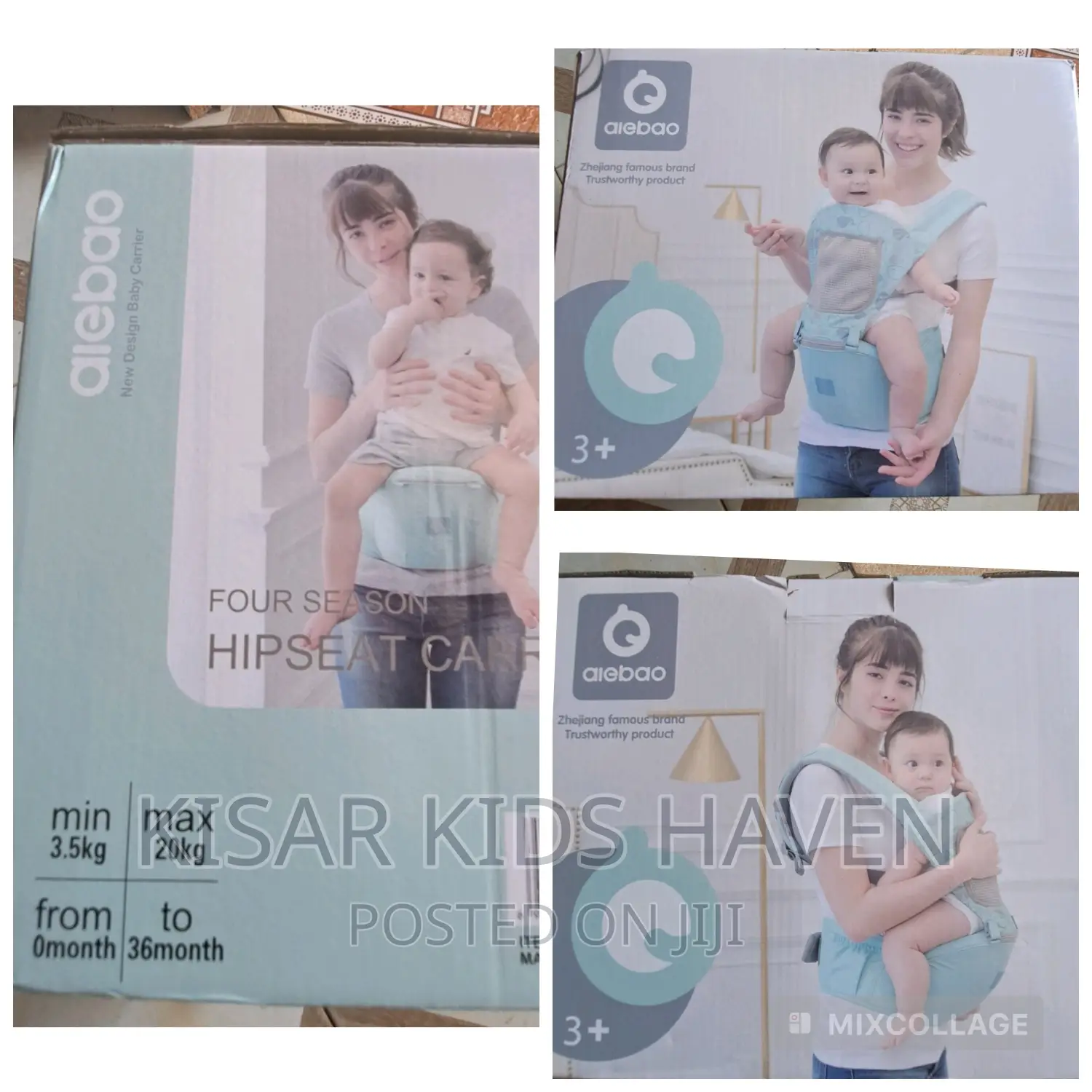 Aiebao Hip Baby Carrier 0 to 3 Years ( 3.5kg to 20kg)