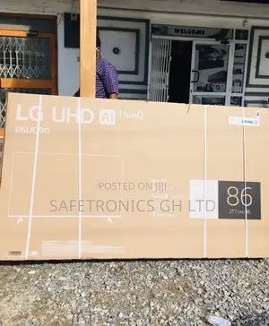 86 Inches Glossy LED Smart LG UHD UQ90 Electric Black Tv