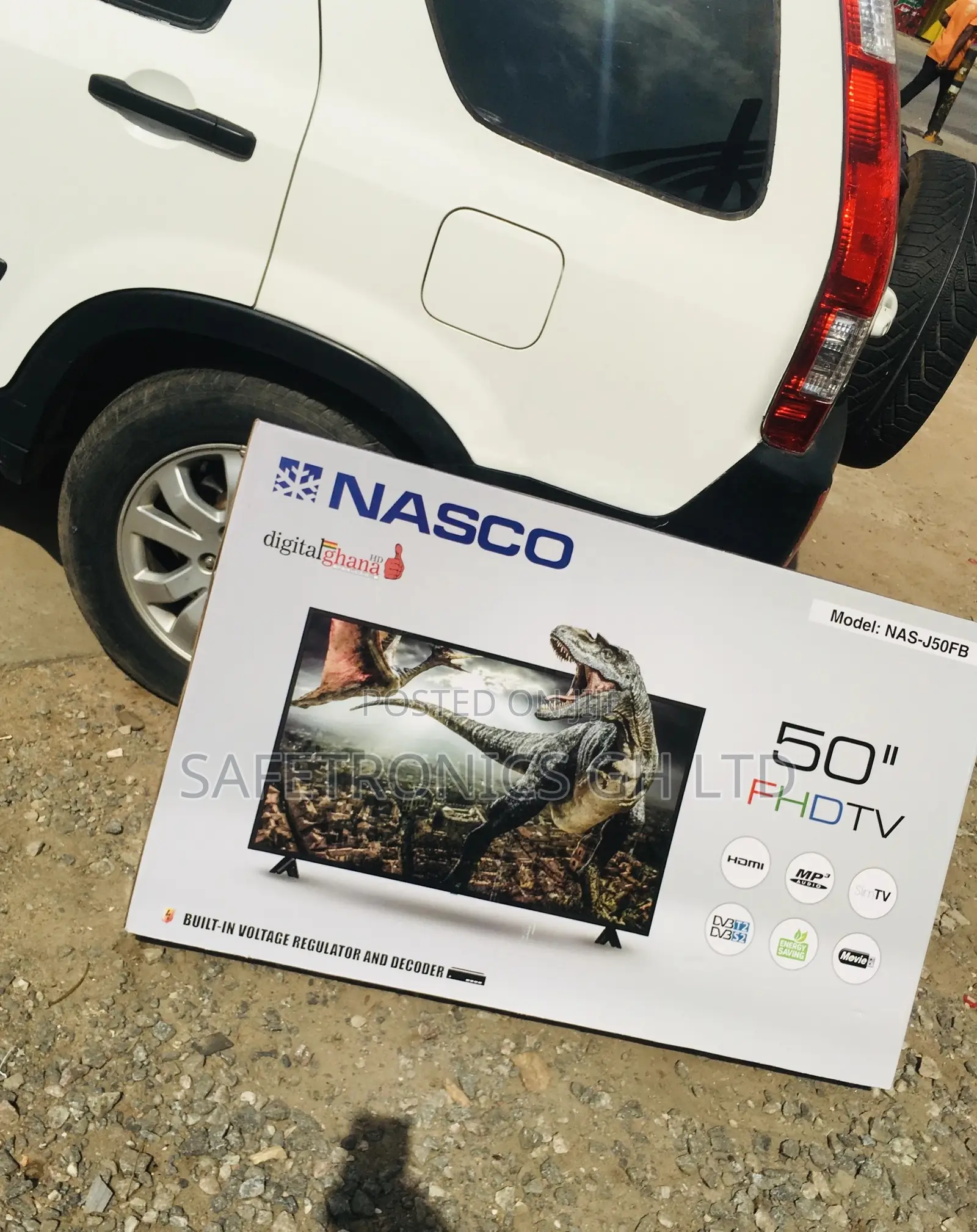 Full HD Black Glossy Nasco Digital 50 Inches Electric Tv