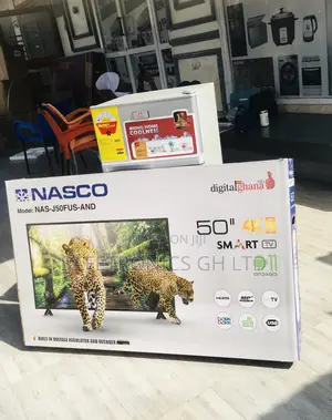 50 Inches Glossy LED Nasco Electric Smart Black Tv