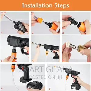 Rechargeable Electric High Pressure Water Gun With Adjustabl
