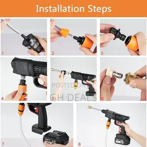 Rechargeable Electric High Pressure Water Gun With Adjustabl