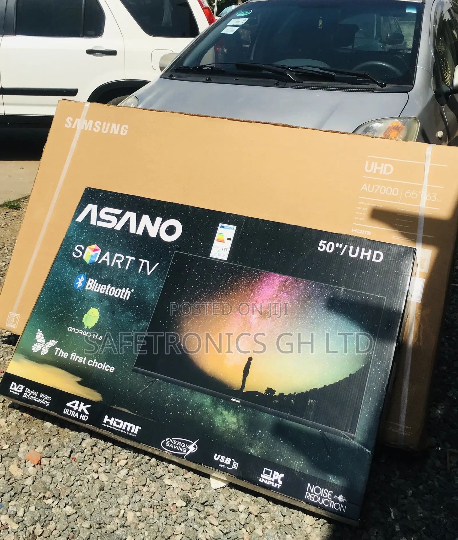 Smart UHD Black Electric 50 Inches Glossy Asano LED Tv