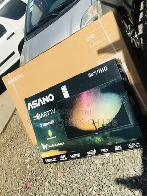 Asano Black Electric Glossy LED UHD 50 Inches Smart Tv