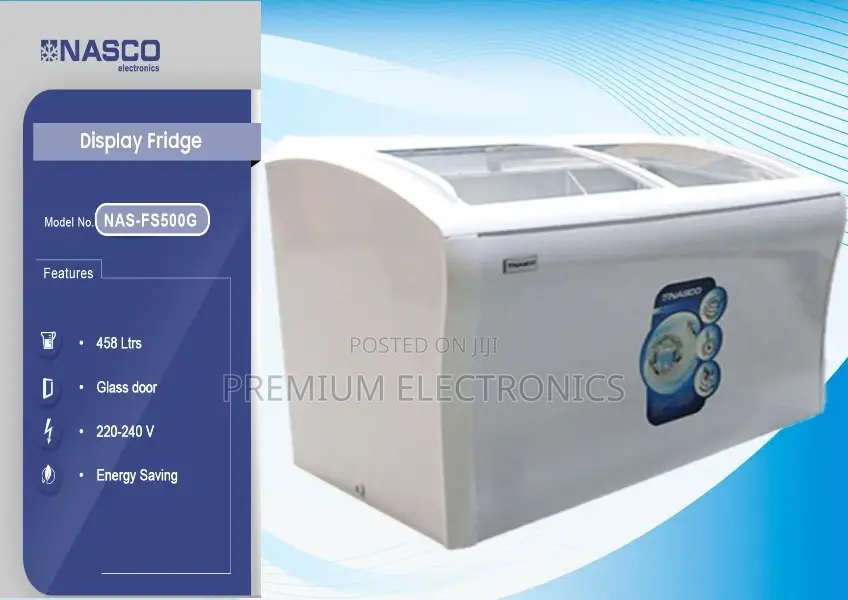 Nasco 458ltr Display Freezer Nas-Fs500g