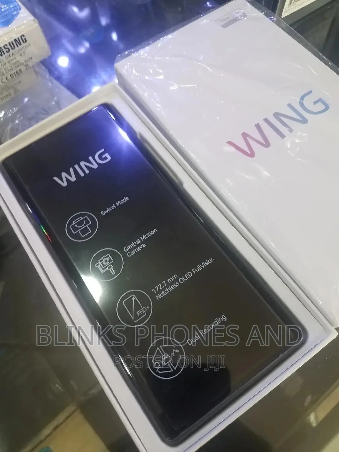 New LG Wing 5G 128 GB Black