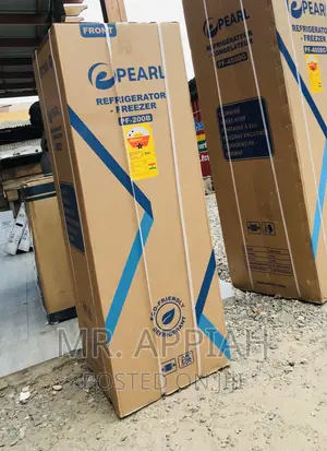Unique Design Pearl Pf-200b 2 Door Electric Fridge,Gray.