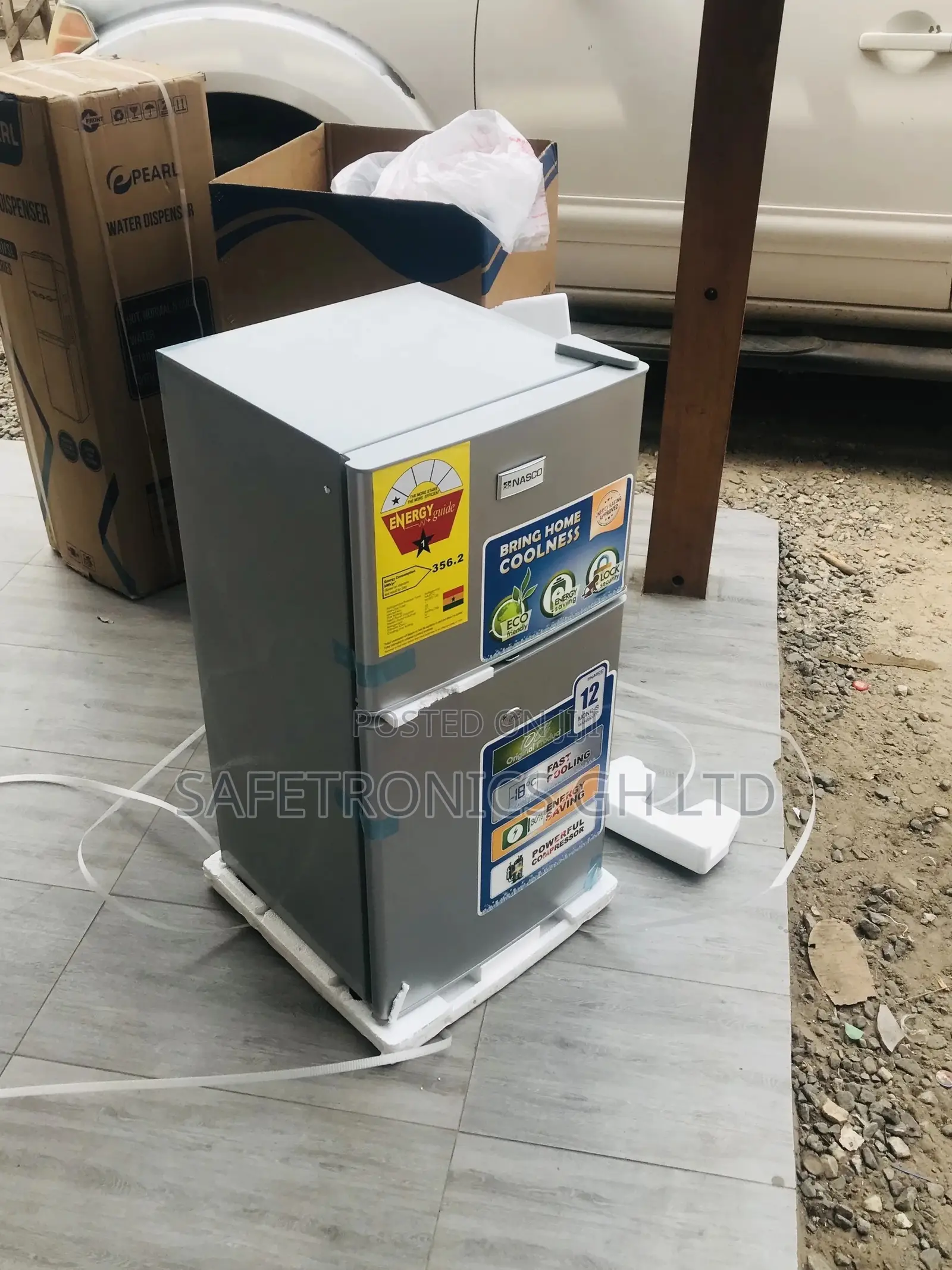 Doubledoor Gray Nasd2-120 Topfreezer Nasco Fridge Electric