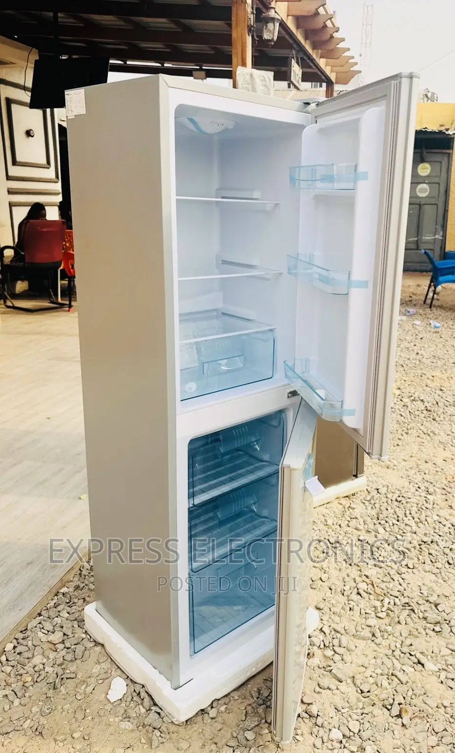 Frosty Twin Fridge Nasco Double Door Grey.