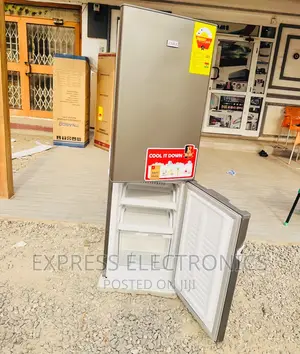 Double Chill Zara 240BF Double Door Fridge Grey Color.