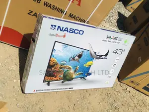 Glossy Black Electric 43 Inches Smart LED Nasco Tv
