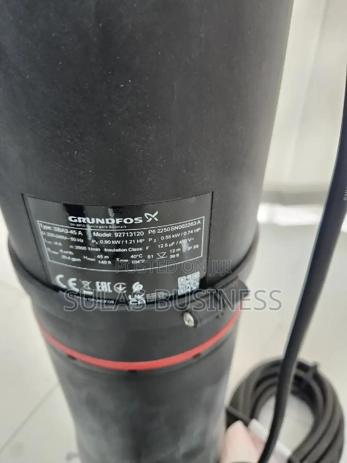 Automatic 1.2 HP GROUDFOS SUBMERSIBLE Water Pump