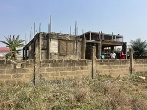 One and Half Plot With Uncomplited 4 Sale at Legon Hills