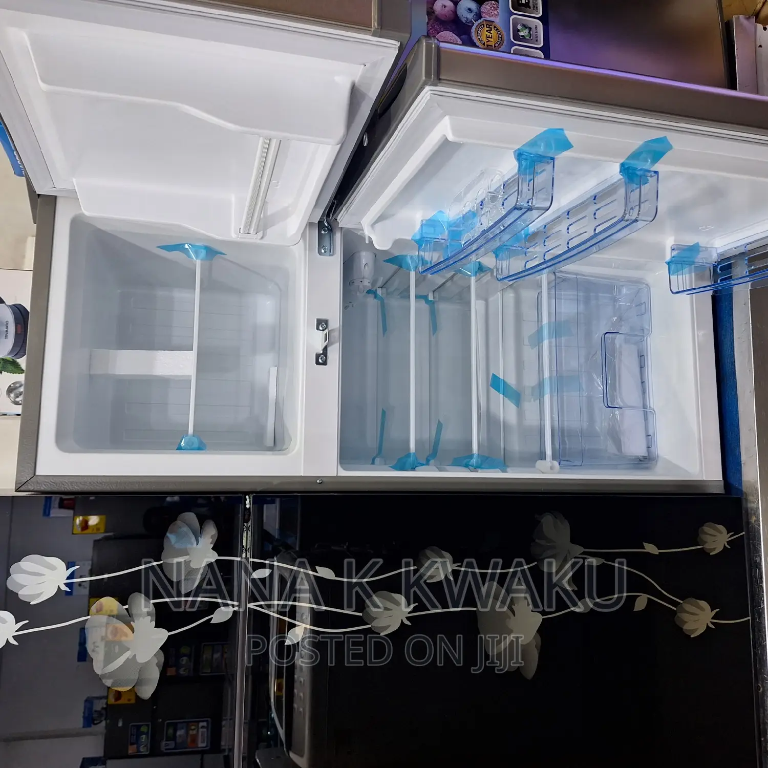 New Pearl_pf17 Double Door Fridge With Top Freezer