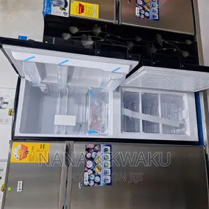 Black Colour_rainbow Rf200b Double Door Fridge_freezer