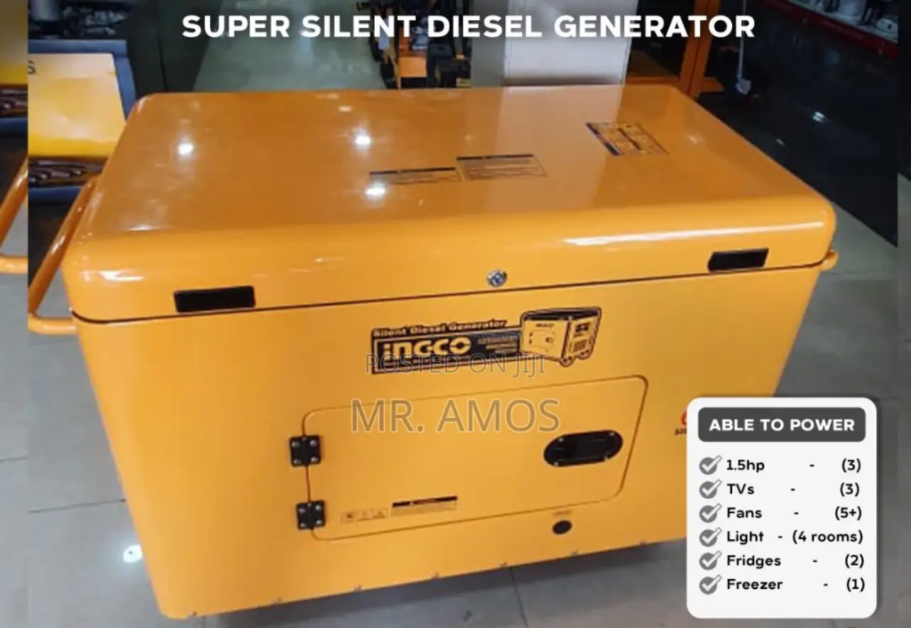 8kva Silent Diesel Generator With Electric Starting System - Gse80001