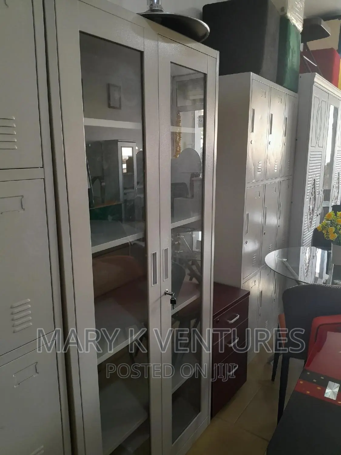 Full Glass Metal Cabinet