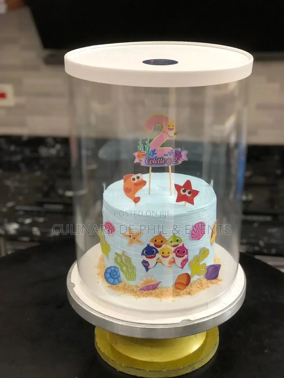 Baby Shark Theme Cake