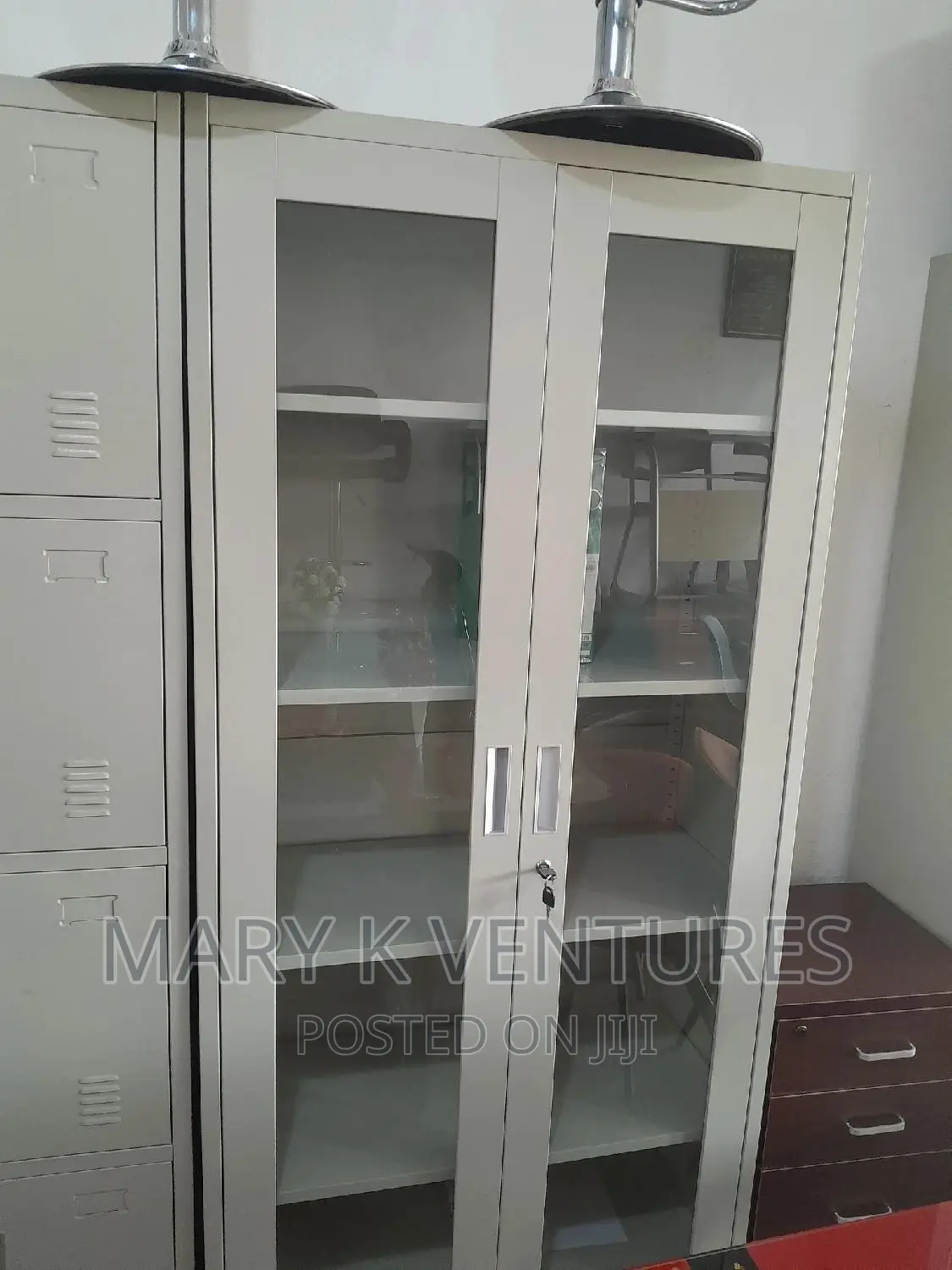 Full Glass Metal Cabinet