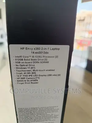 New Laptop HP Envy 14 8GB Intel Core I5 SSD 512GB